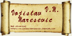 Vojislav Marešević vizit kartica